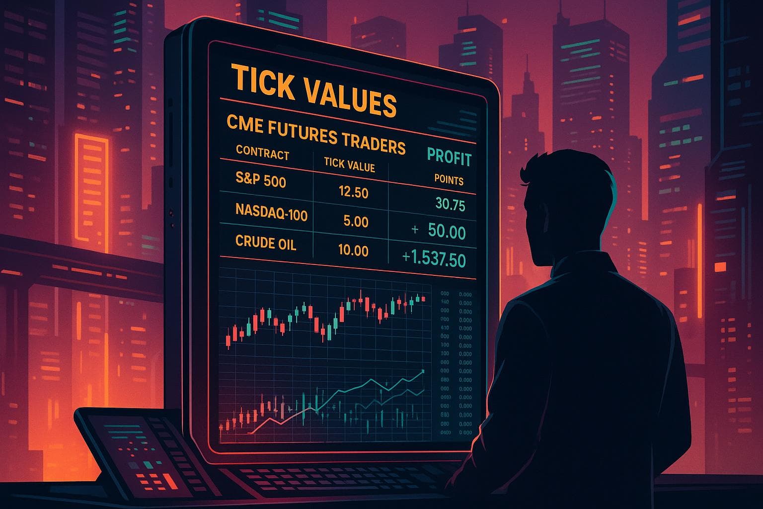 Complete Tick Value Futures Cheatsheet for E-mini Trading