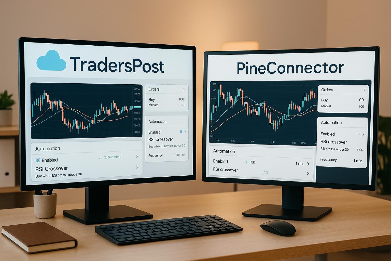 Compare TradersPost and PineConnector for Automated Trading